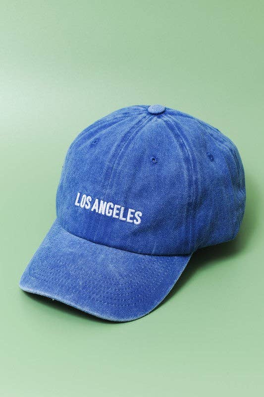 LOS ANGELES NEW YORK BASEBALL CAP HAT | 90HW101: LA BLACK