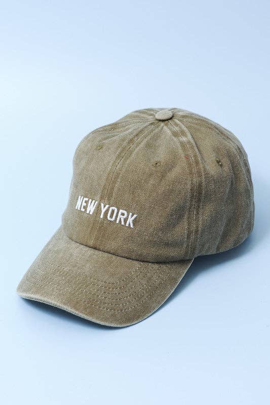 LOS ANGELES NEW YORK BASEBALL CAP HAT | 90HW101: LA BLACK