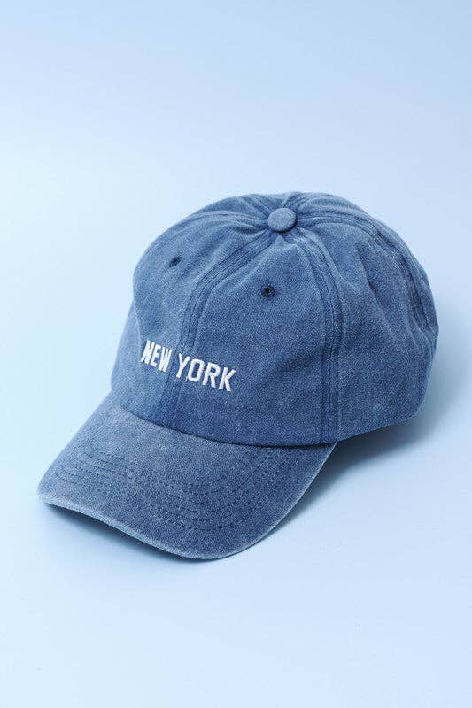 LOS ANGELES NEW YORK BASEBALL CAP HAT | 90HW101: LA BLACK